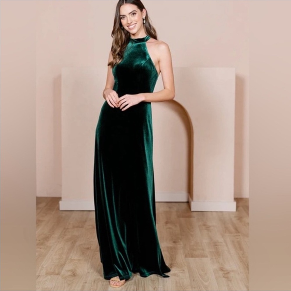 Revelry Tori Bridesmaid Dress in Classic Emerald 4
